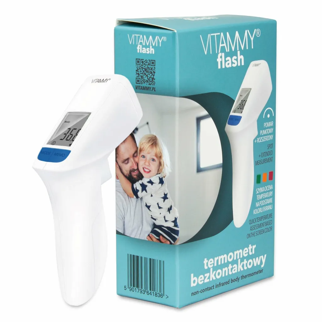 Vitammy Flash HTD8816C Termometro Infrarossi Senza Contatto Professionale