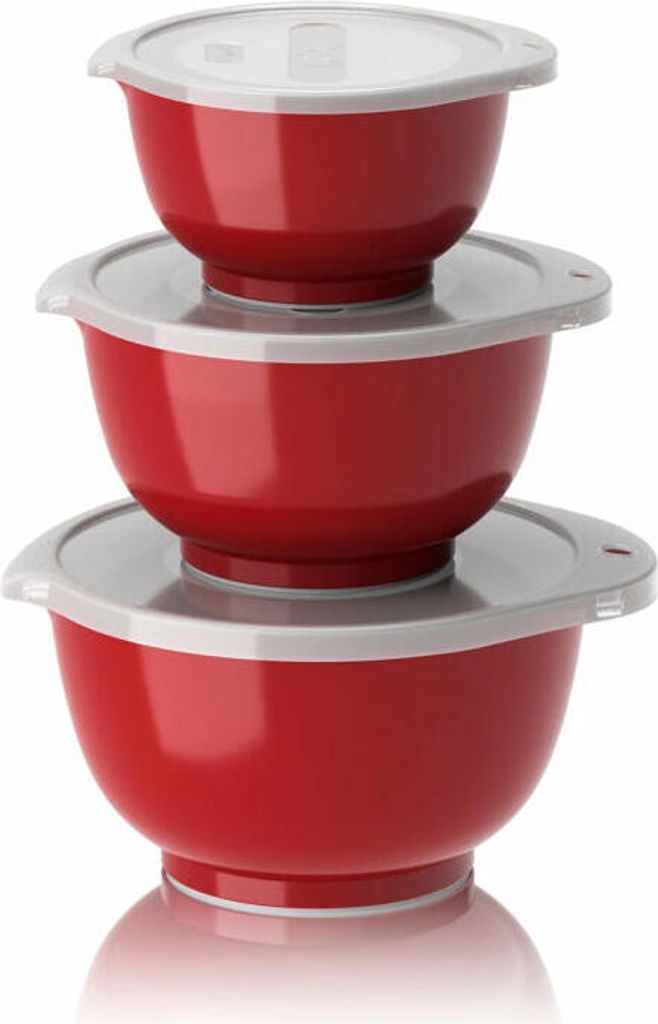 Rosti Mini-Schüssel-Set Margrethe New 6-tlg., Durostima, Rot, 0.25 + 0.5 + 0.75 L, 29925
