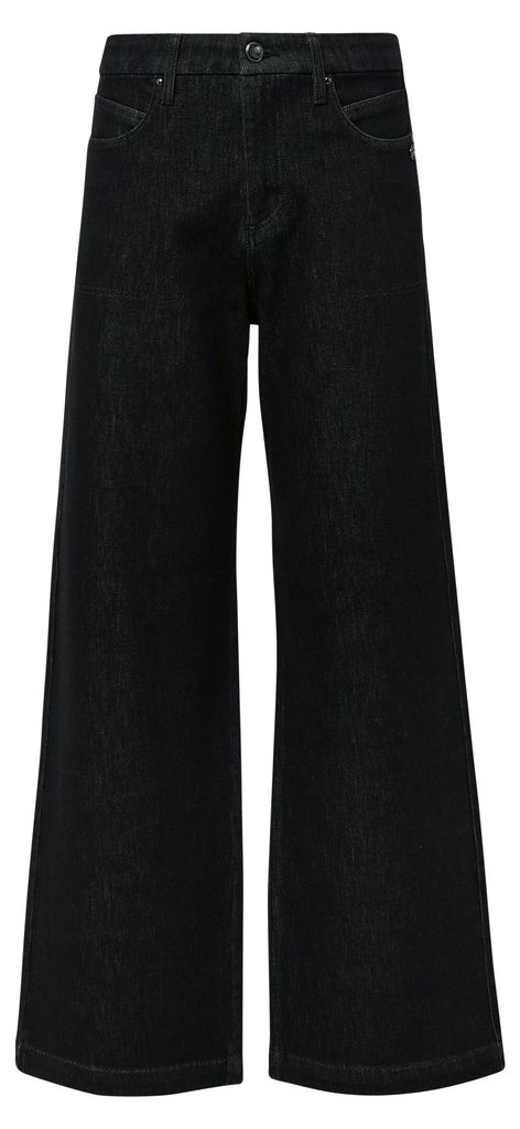 s.Oliver Damen Jeans Modell Suri, High Waist, Weites Bein, Naht-Detail