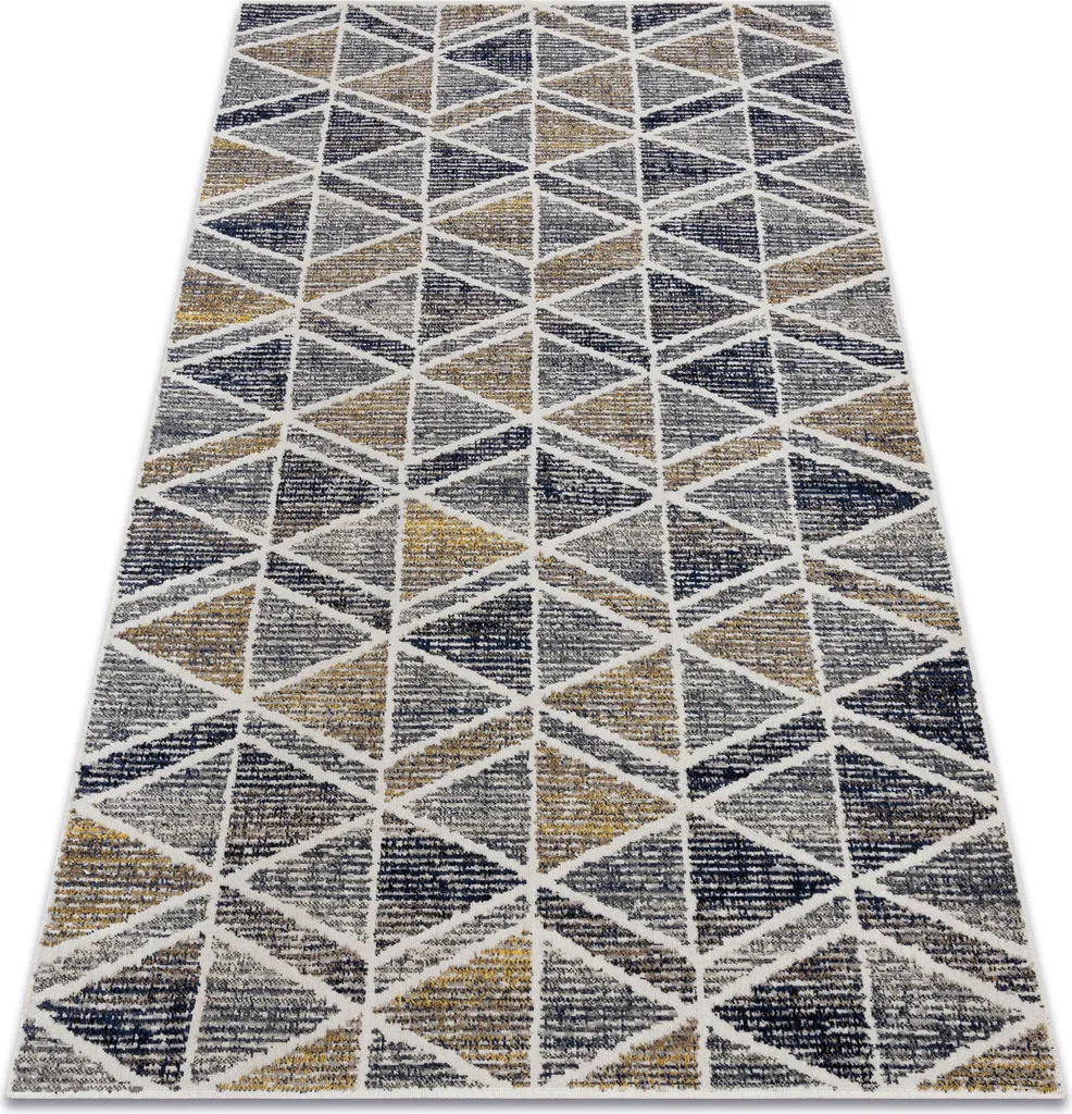 Tapis Anti-Taches MUNDO D7891 Motifs 3D pour Zones à Passage Intensif