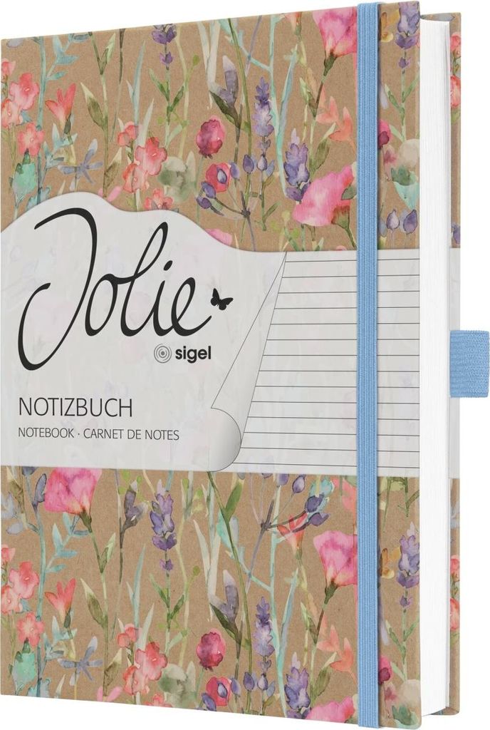 SIGEL Notizbuch Jolie JN853 A5 liniert Pure Wildflowers Packung mit 2 Stück