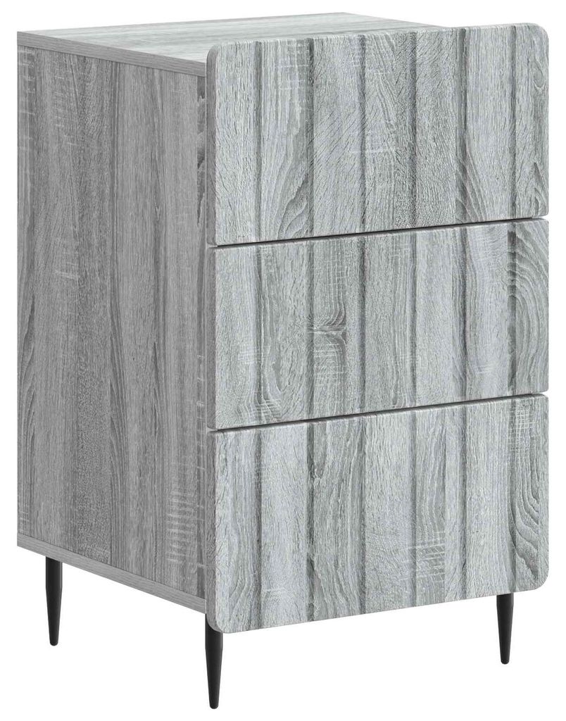 Nachttisch Graues Sonoma 43 x 41 x 68 cm Holzwerkstoff