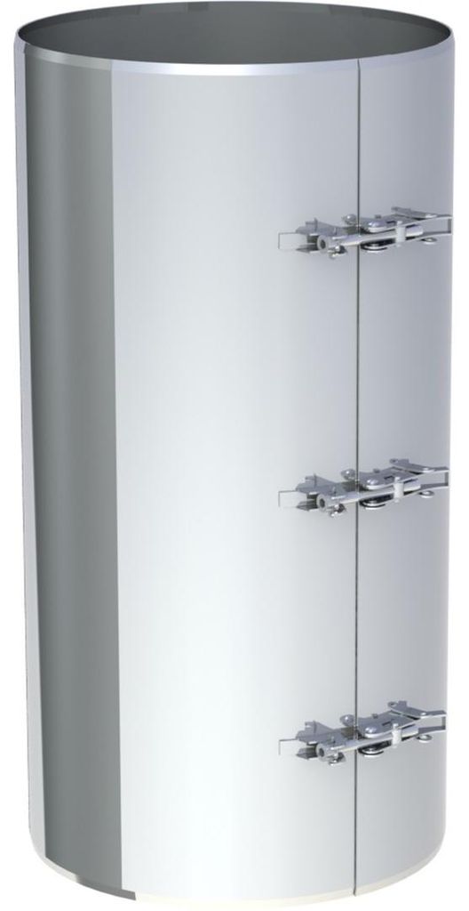 Jeremias DW-ECO 2.0 Klemmband Ø 160mm statisch 400mm für Edelstahl Abgassystem doppelwandig sichere Verbindung Schornsteinrohrelemente Zubehörteile