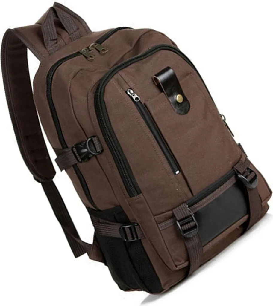 Sac à dos grande capacité en toile - Rangement optimisé multifonction - 3