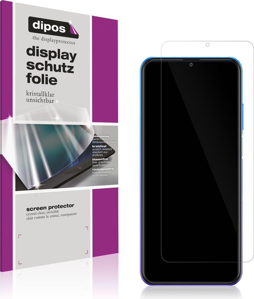 5x Schutzfolie für Ulefone Note 12P klar Displayschutzfolie Folie Display Schutz dipos