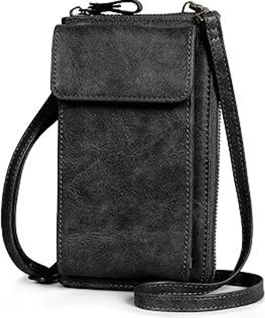 TANTOMI Borsa per cellulare a tracolla, borsa a tracolla da donna con blocco RFID, borsa per cellulare da donna con tracolla rimovibile, borsa a tracolla con molti scomparti