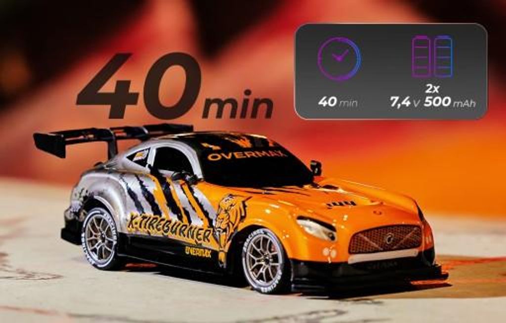 Overmax Ferngesteuertes RC Drift-Auto X-Tireburner ab 8 Produktbild 
