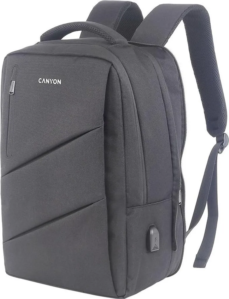 Sac à Dos Anti-Choc pour Ordinateur 15.6" Extensible CANYON BPE-5 Gris - 3