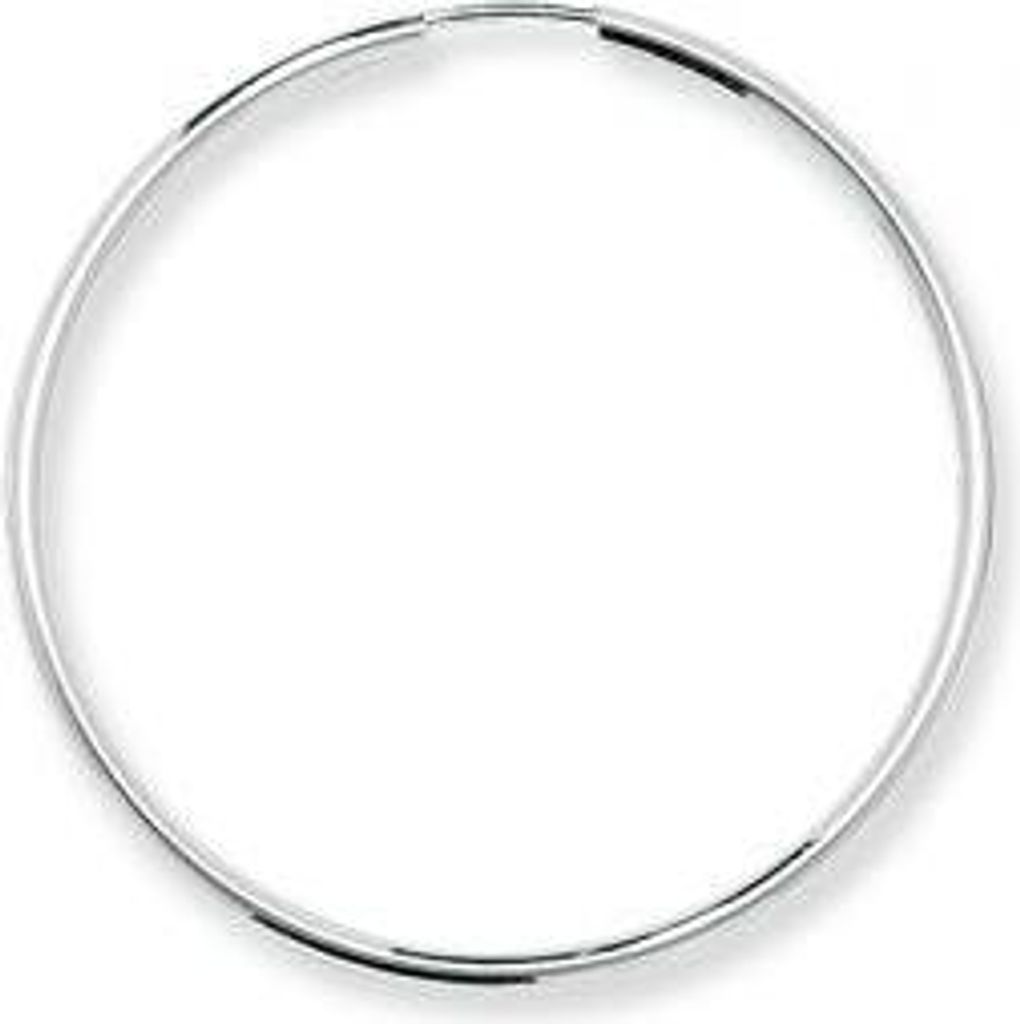 925 Sterling Silber Damen - Paar Creolen - 43mm; WJS14913 Produktbild 