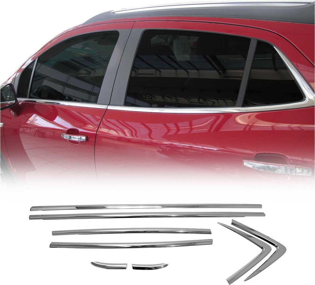 Okenné lišty pre Opel Mokka 2012-2016 nerezová oceľ chróm Obrázok produktu 