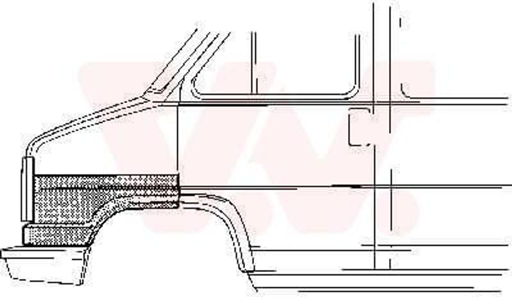 VAN WEZEL 1745158 Kotflügel Vorne Rechts für FIAT DUCATO Kasten (280) DUCATO Pritsche/Fahrgestell (280) DUCATO Panorama (280) passend für PEUGEOT