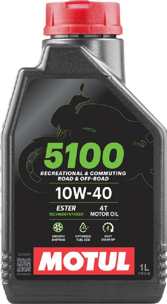 Motul Motoröl 5100 4T Ester 10W40 1L Produktbild 