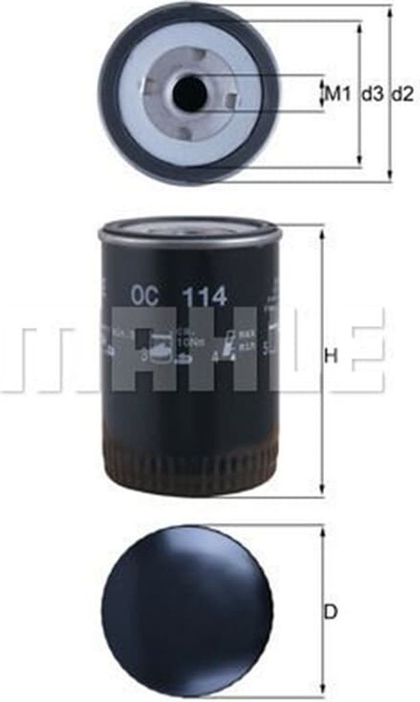 Mahle Ölfilter für Chevrolet Hummer Opel Renault Produktbild 