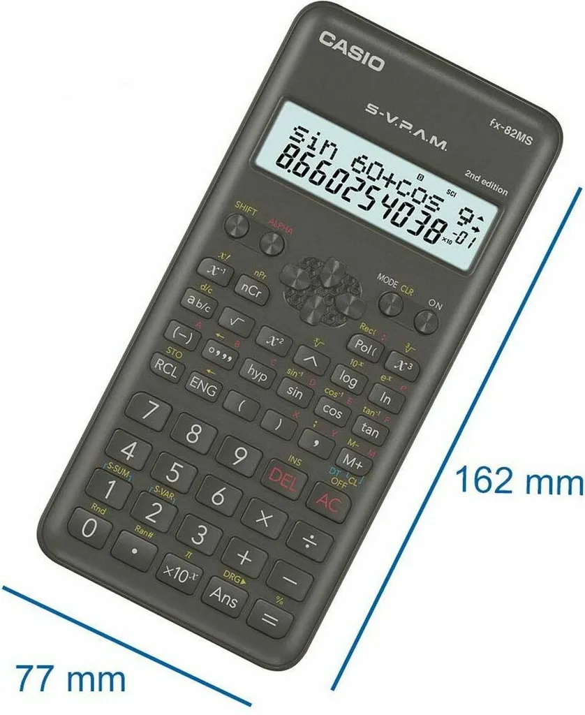 Calcolatrice tascabile Casio FX-82MS-2 nera - 2