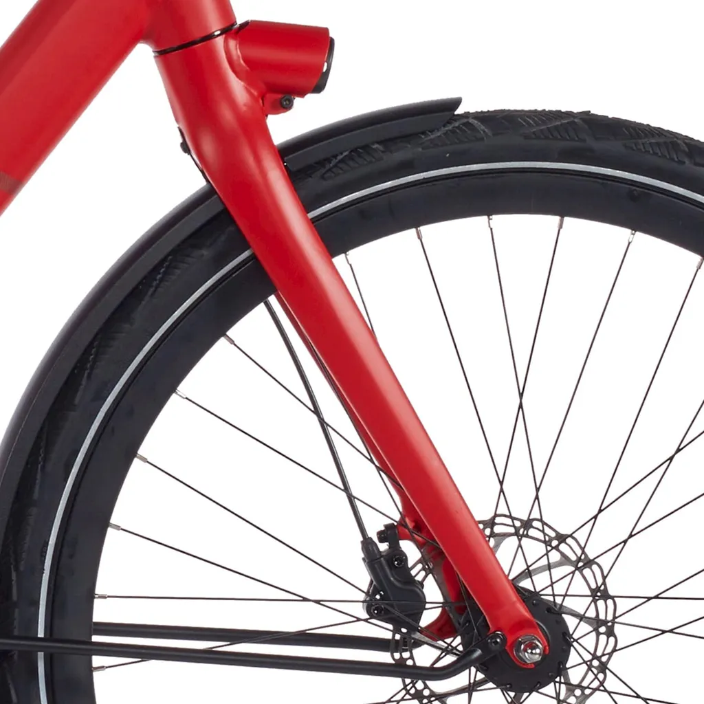 Fourche Rigide Cortina E-Lett Rouge Mat - Composant Vélo Électrique
