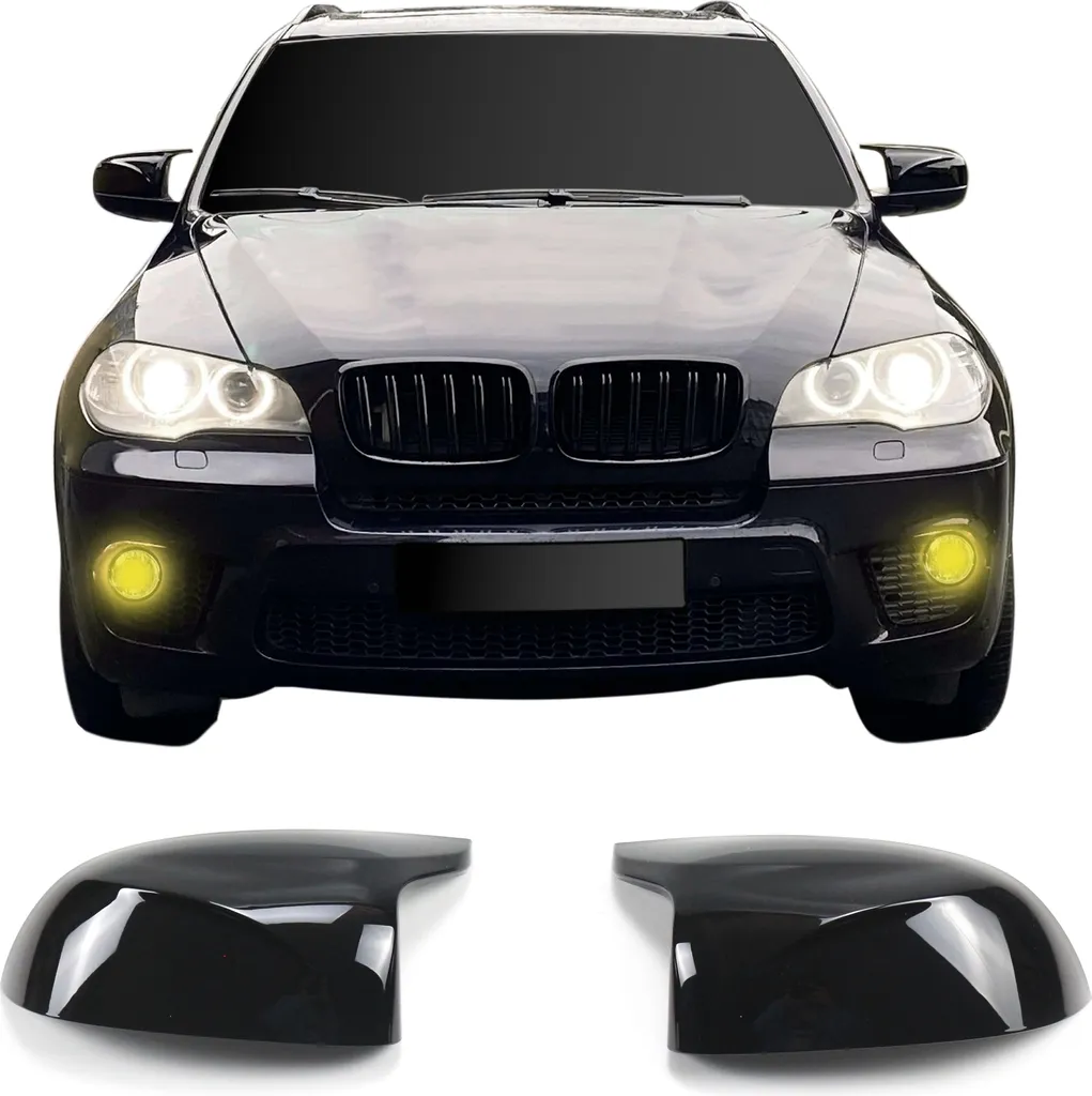 Remplacer rétroviseurs BMW X5 E70 cassés par ces boîtiers noir brillant