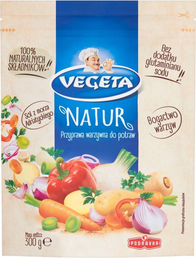 Vegeta Natur Przyprawa Warzywna Do Potraw 300 G Zdjęcie produktu 
