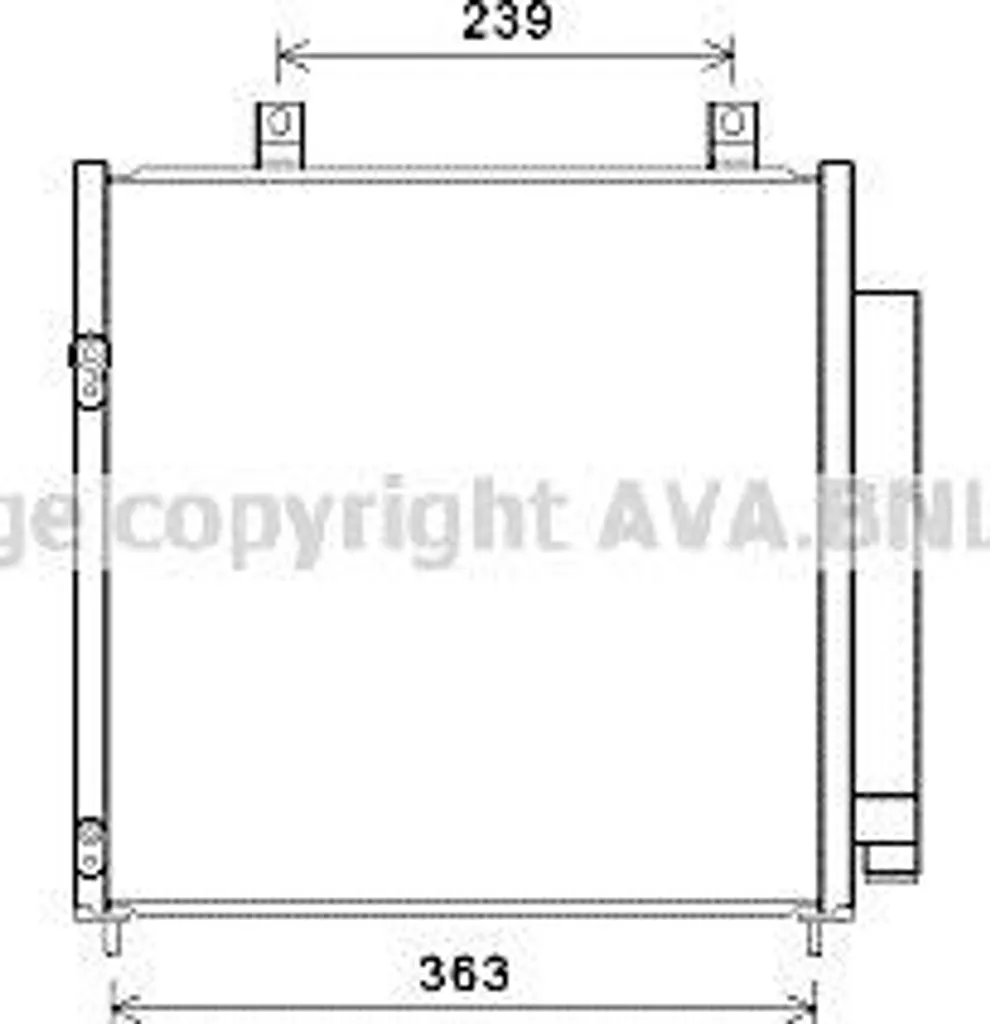 Condenseur de Climatisation pour Mirage, Remplacement OE 7812A229