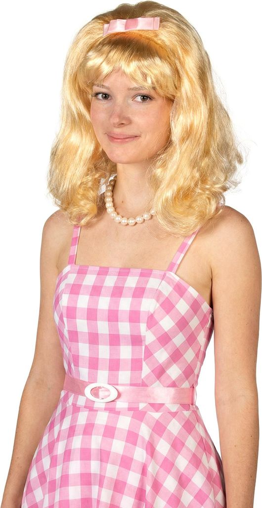Retro dámska parochňa 50. rokov - blond - jedna veľkosť Obrázok produktu 