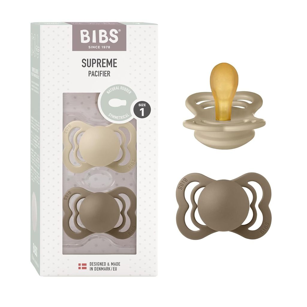 BIBS Supreme Schnuller 2er-Pack, BPA-frei, Symmetrischer Produktbild 