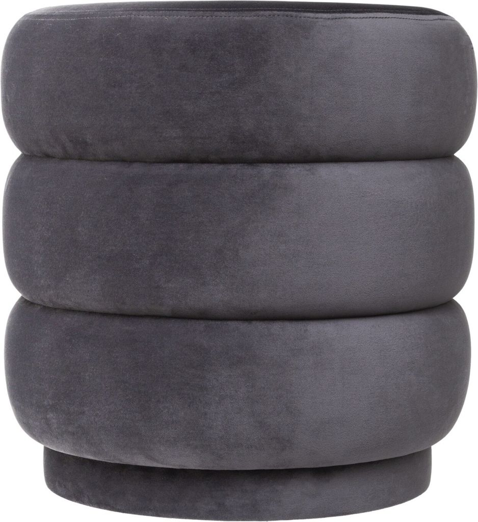 Pufa Welurowa Sinan Grey Velvet Obrázok produktu 4
