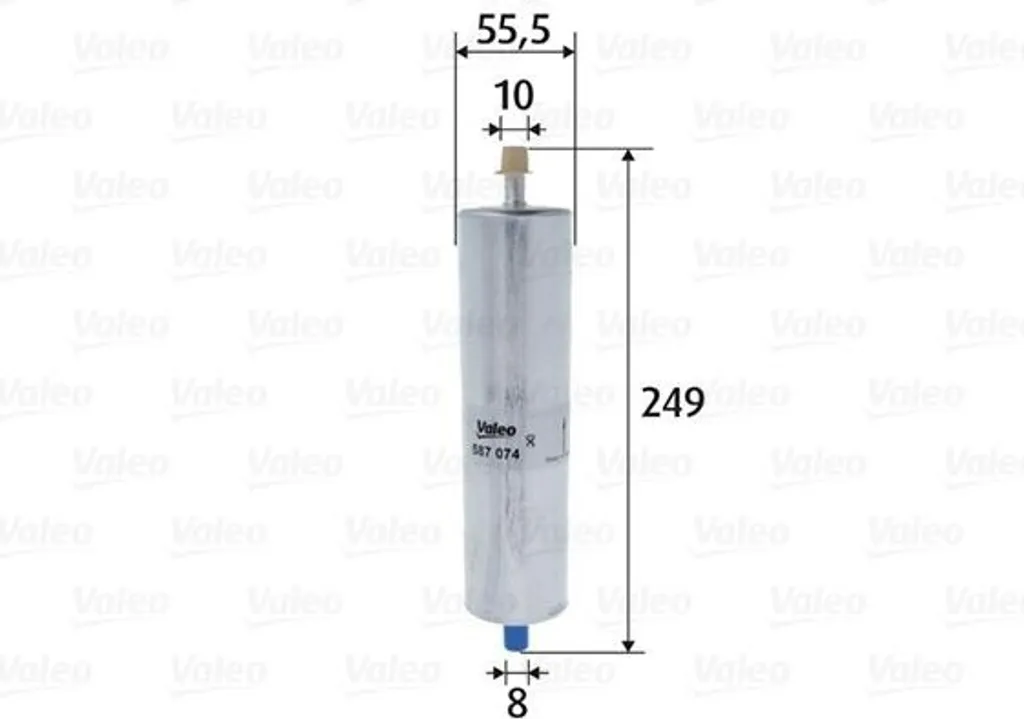 Valeo 587074 Filtre à Carburant OE 8K0127400A pour Audi A4 A5 Q5 Q7
