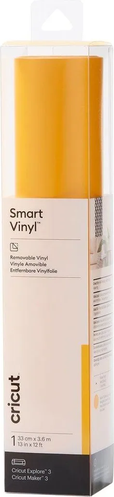 Smart Vinyl Cricut Jaune 33cm - Finissez-en avec les Résidus de Colle