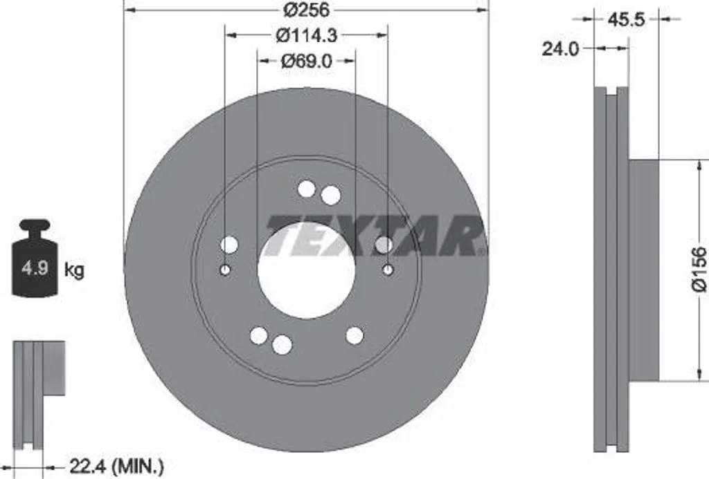 Disque de frein anti-vibration MR955127 pour résoudre les bruits