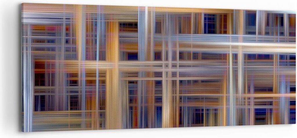 Bild auf Leinwand - Leinwandbild - Abstraktion modern - 120x50cm - Wand Bild - Wanddeko - Leinwanddruck - Bilder - Kunstdruck - Wanddekoration - Le...
