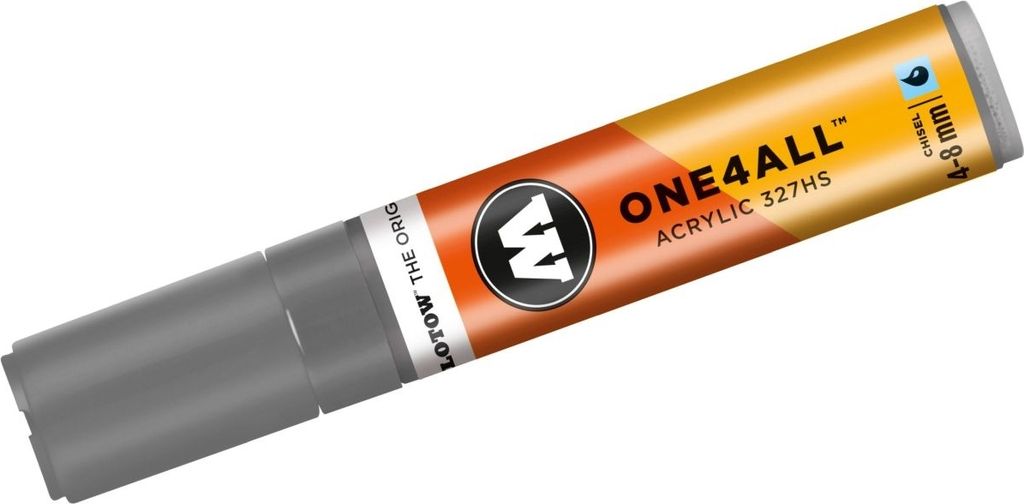 Permanentmarker ONE4ALL 327 HS nachfüllbar 4-8 mm graublau dunkel Packung mit 6 Stück