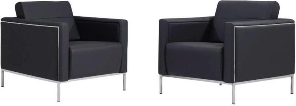 Sessel 1-Sitzer Modern Leder Polster Design Couch Luxus Sitzer Möbel