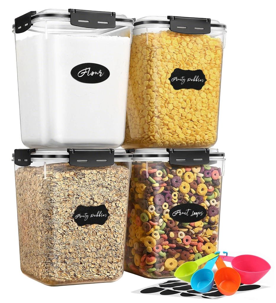 Lot YASHE de 4 boîtes de conservation hermétiques, 5,3 L Image du produit 