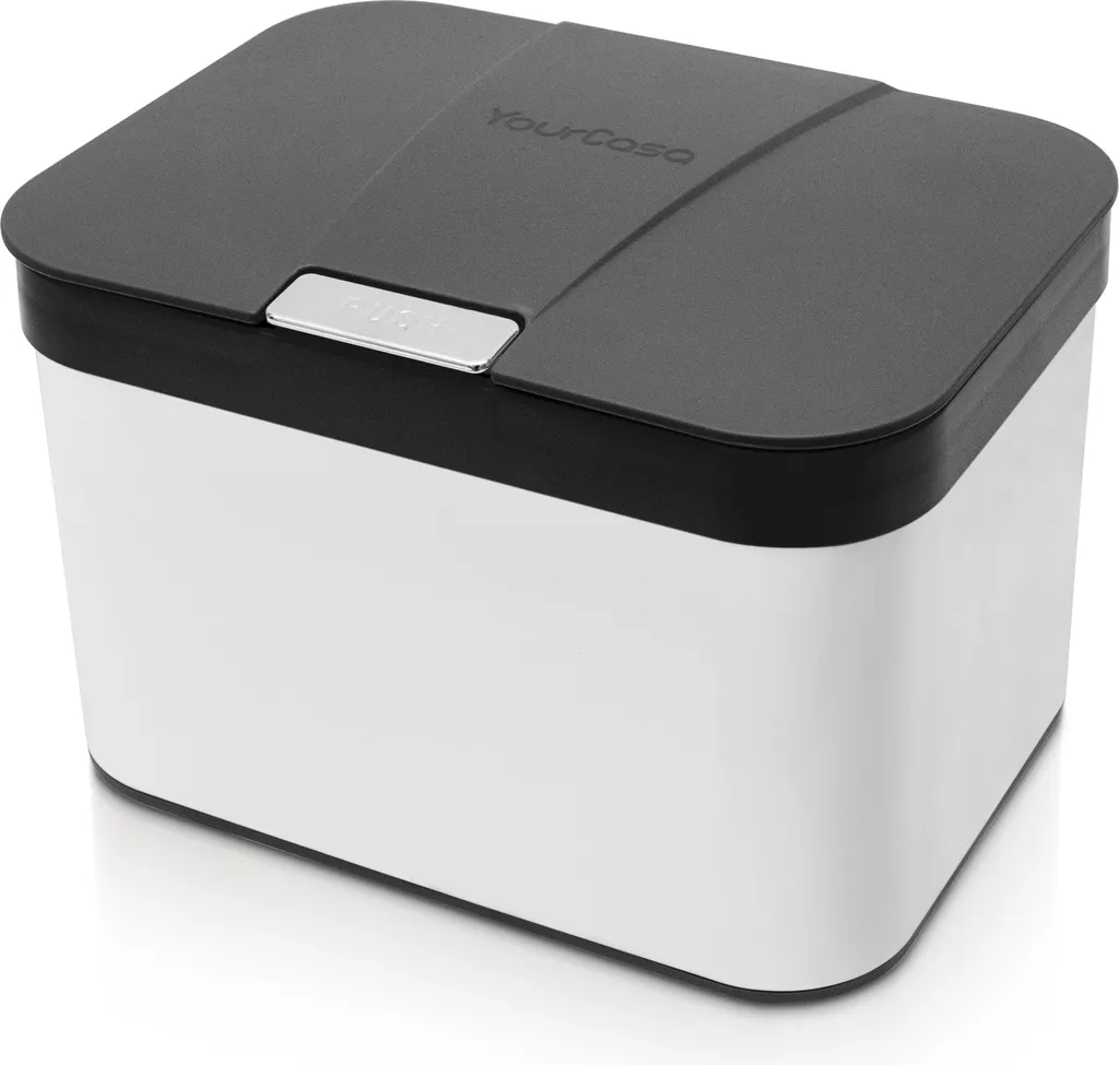 YourCasa® seau à compost inox noir 4,3L : fini les odeurs de cuisine
