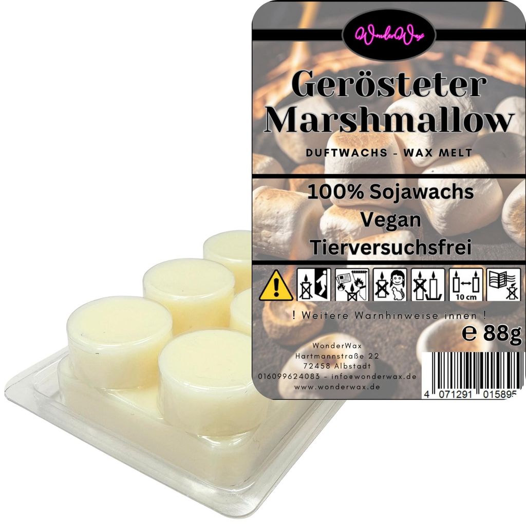 WonderWax Duftwachs Wax Melts für Duftlampe, 6 Kreise Duftmelt Wachsmelt Sojawachs Duftwachs Würfel für Raumdüfte, Wachs Duftöl Winter Indoor ...