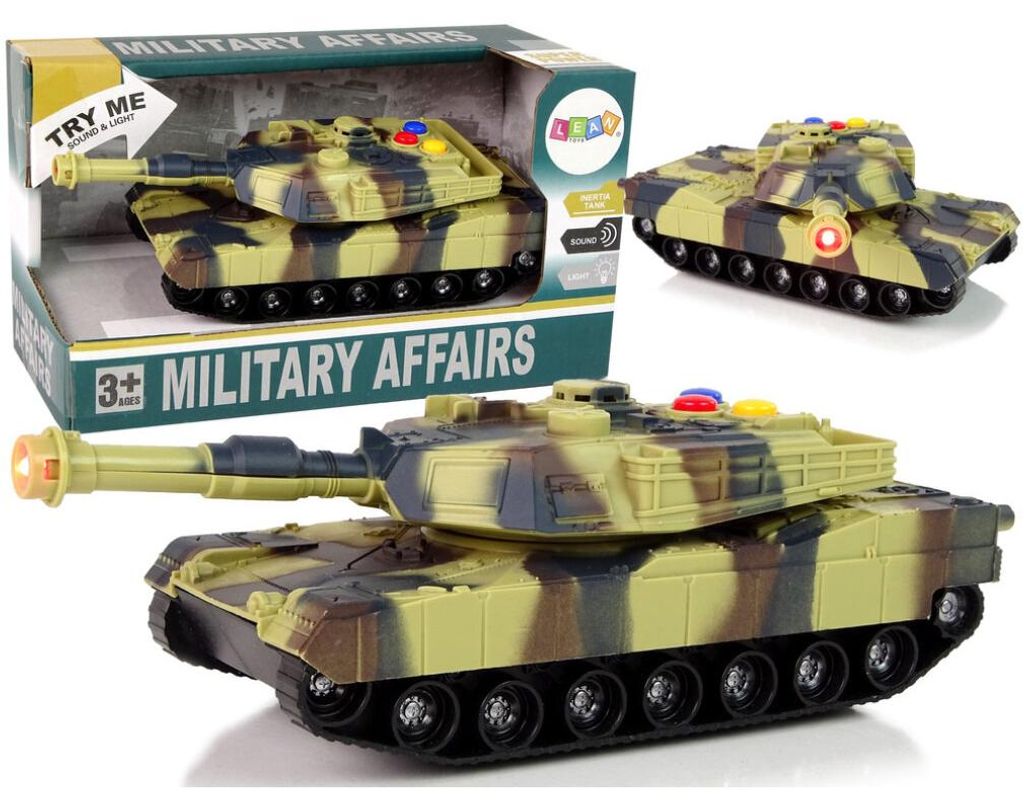 Lean Toys Militärpanzer 1:32 Moro Brown Ton Lichter