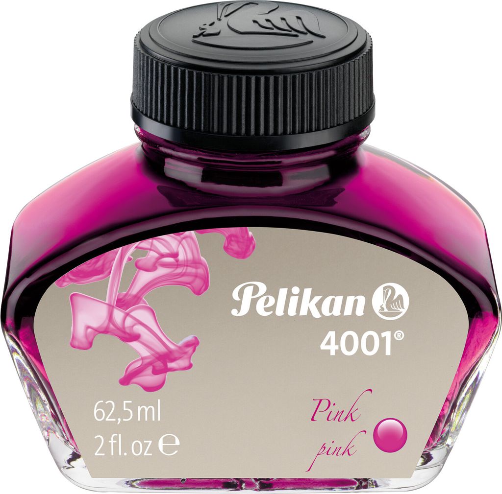 Pelikan Tinte 4001 im Glas pink Inhalt: 62,5 ml