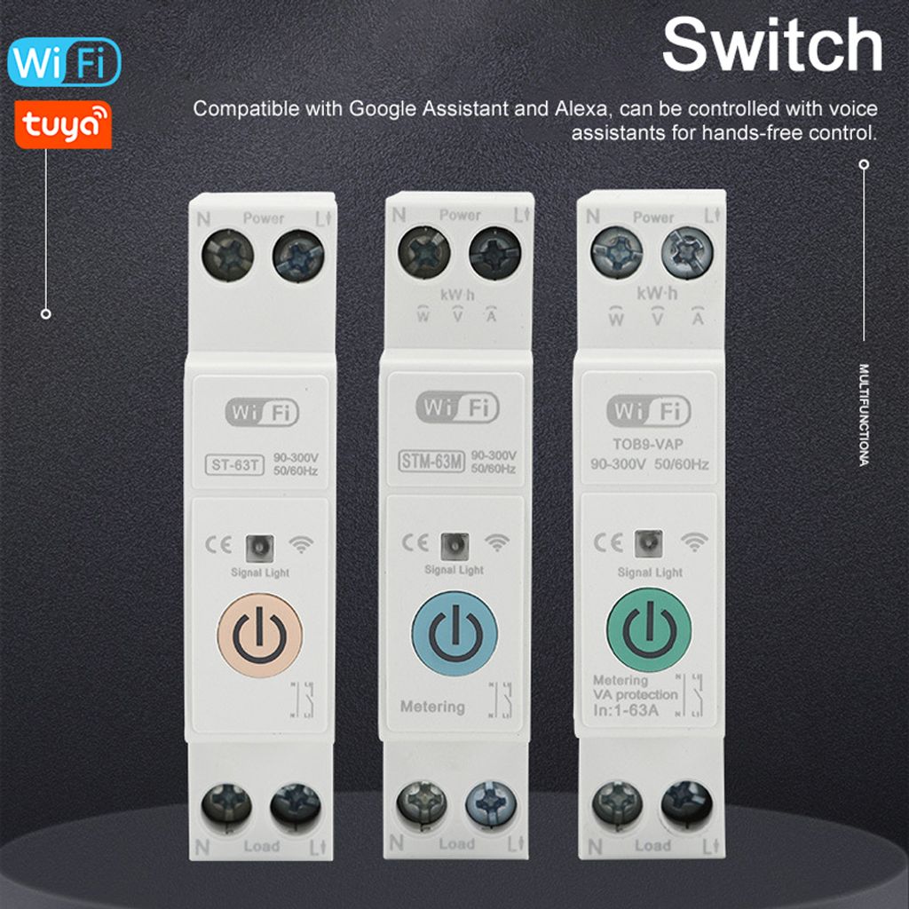 Tuya WiFi inteligentní spínač Přenosná domácí automatizace Obrázek produktu 3