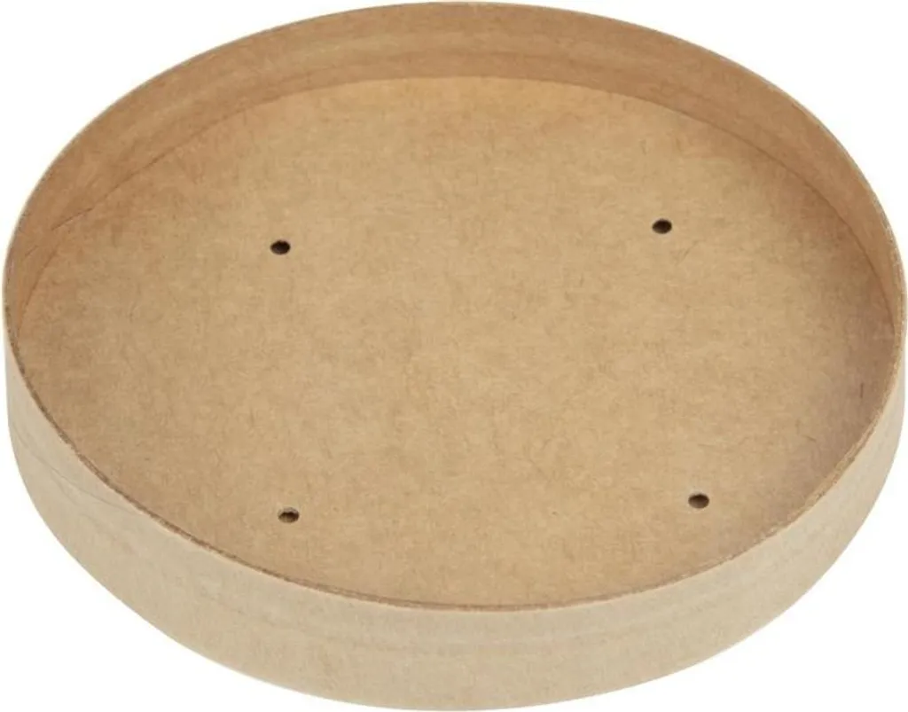 Couvercle papier kraft micro-ondable pour pot à soupe 450 ml - Lot de 500 - 3