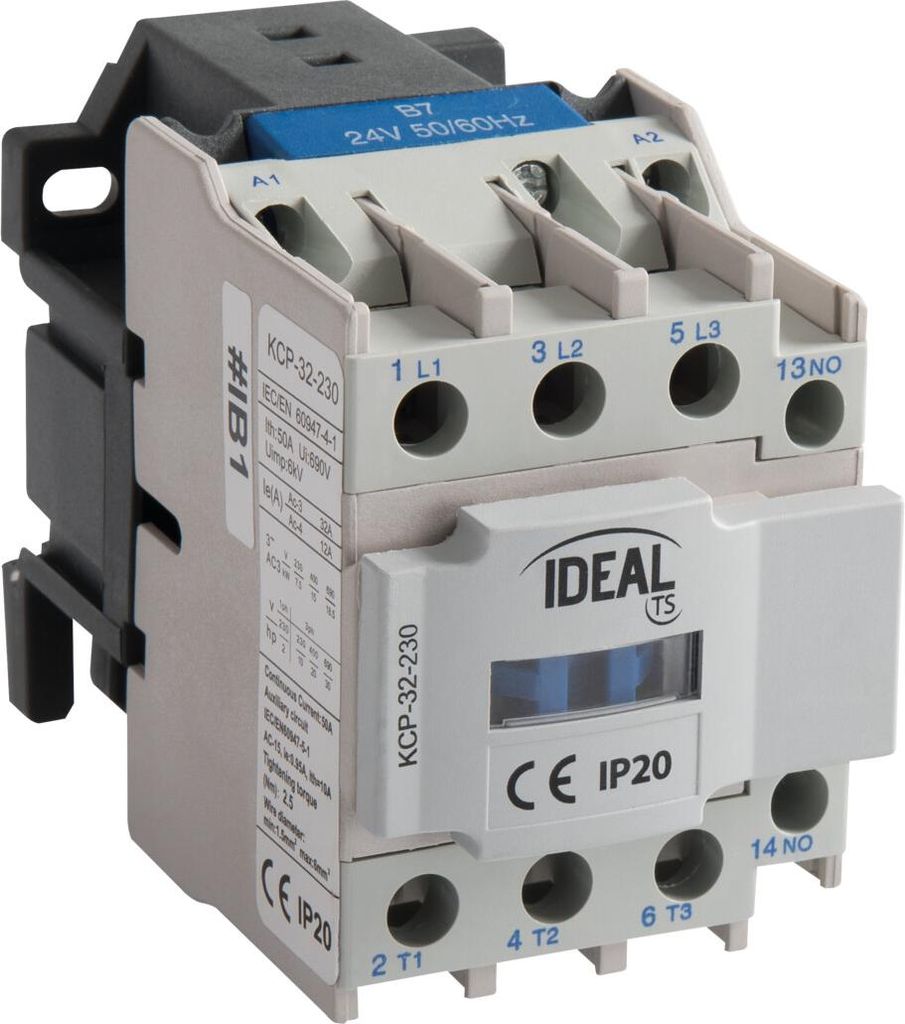 Schütz KCP 32A 230V 3NO+1NO Ideal