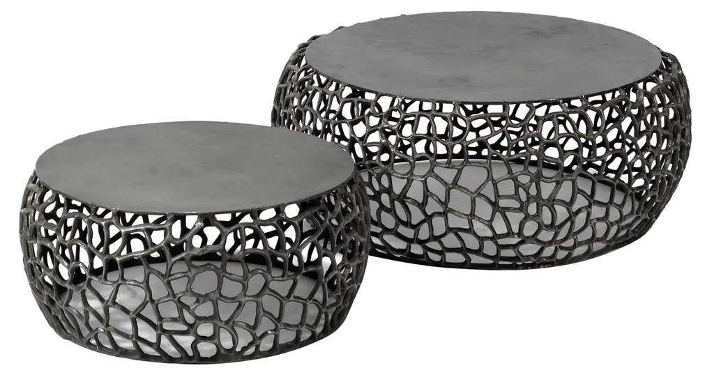 Table basse noire 75 cm FURNLUX : le meuble stable et robuste idéal