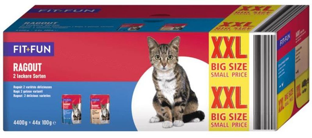 FIT+Fun Ragout Multipack XXL 44x100g Produktbild 