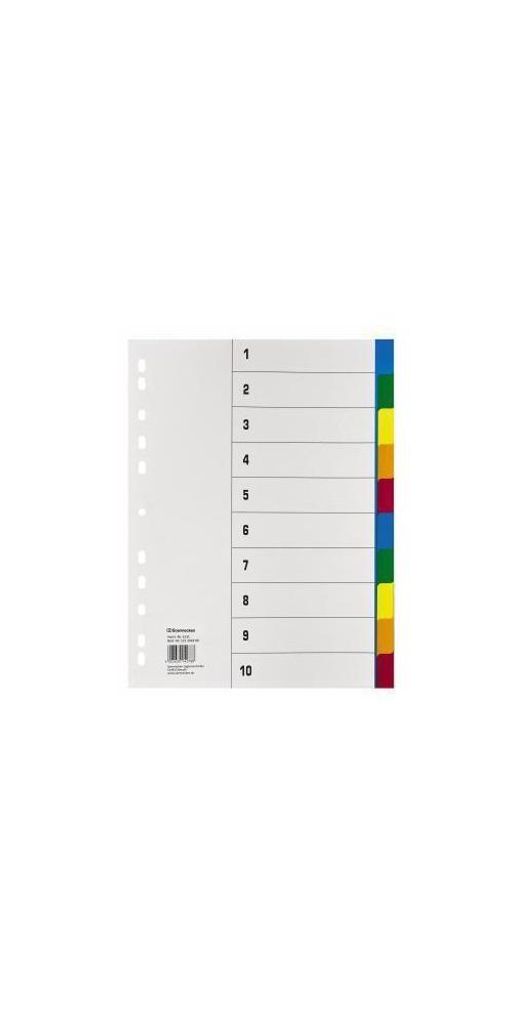 Soennecken Register 1531 DIN A4 blanko volle Höhe 10tlg. PP Obrázek produktu 