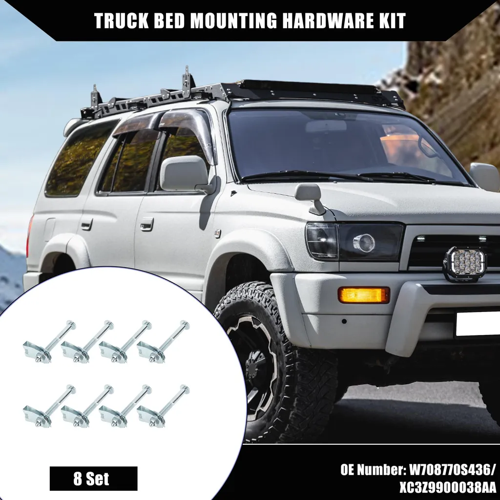 Visserie Lit de Camion Ford F250 F350 - 8 Ensembles Boulons Arrière