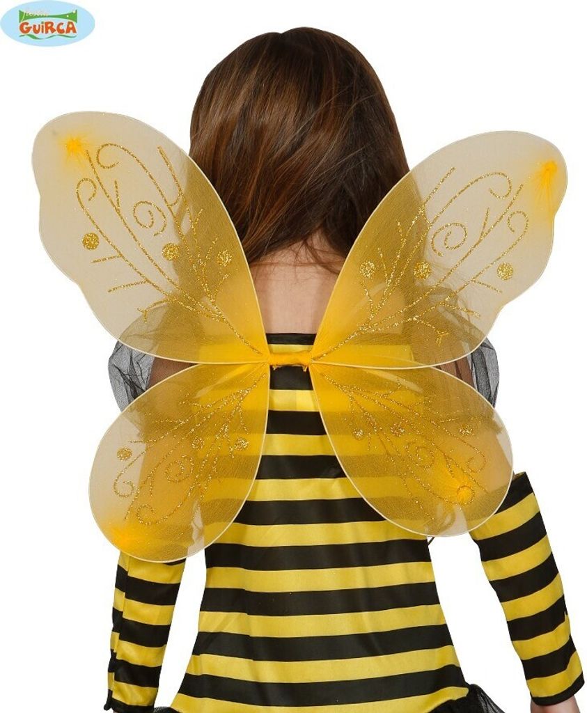 gelbe kleine Schmetterling oder Bienen Flügel für Kinder Produktbild 