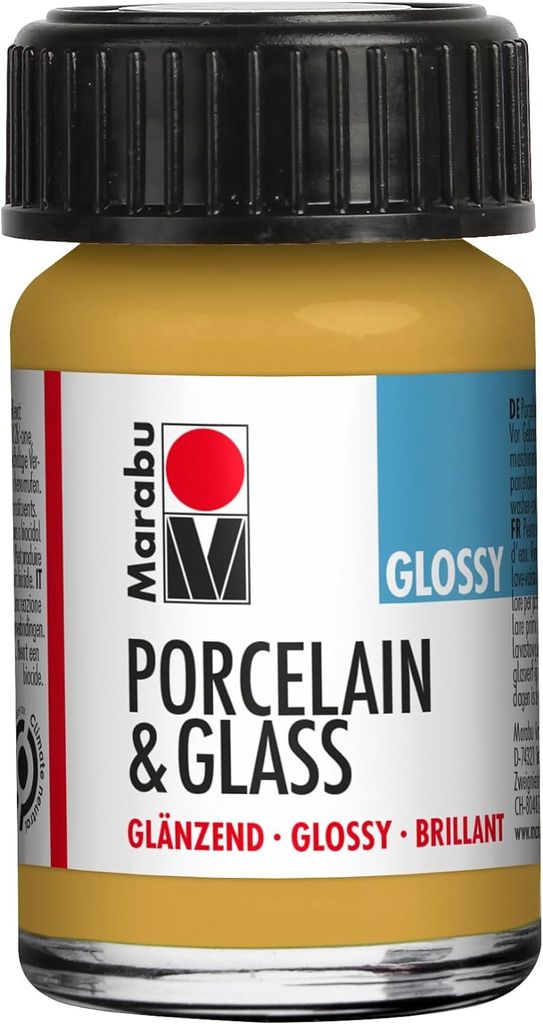 Marabu Farbe "Porcelain & Glass" glänzend 15 ml gold