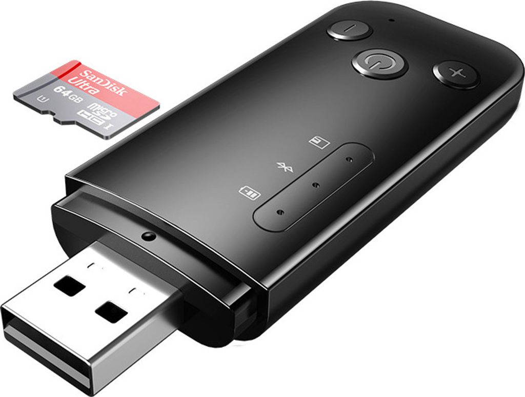 Usb Bluetooth-kompatible 5.0 Sender Receiver Adapter für Tv Pc Kopfhörer Home Stereo Auto Lautsprecher schwarz