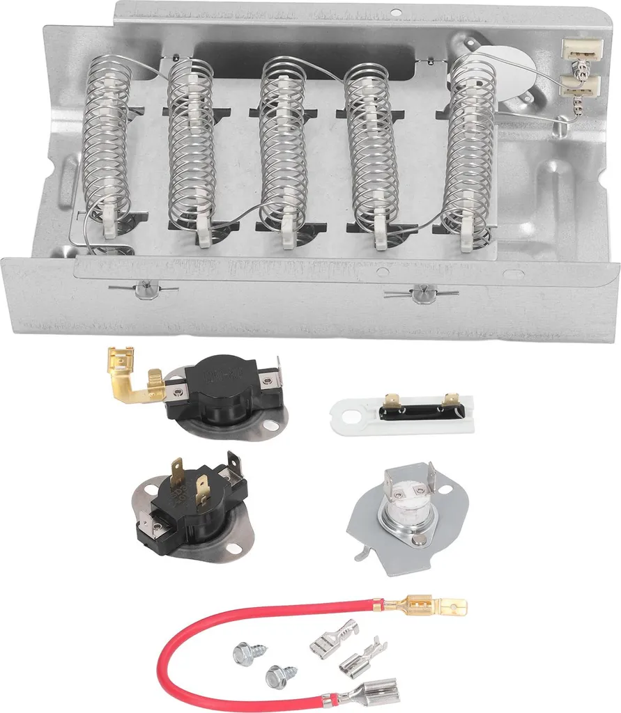 Kit Chauffage Sèche-Linge avec Résistance Thermostat et Fusible 240V