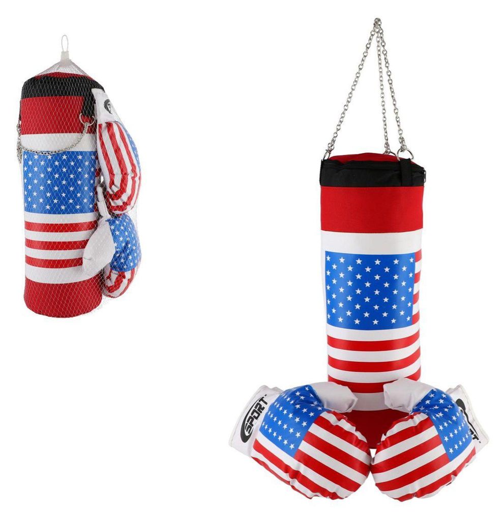 Boxerský vak + rukavice v sieťke, rozmer 45x15 cm Obrázok produktu 