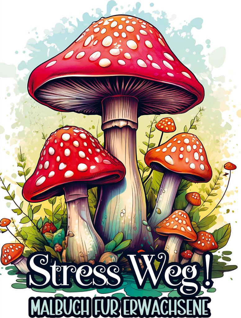 Malbuch für Erwachsene - Stress Weg!