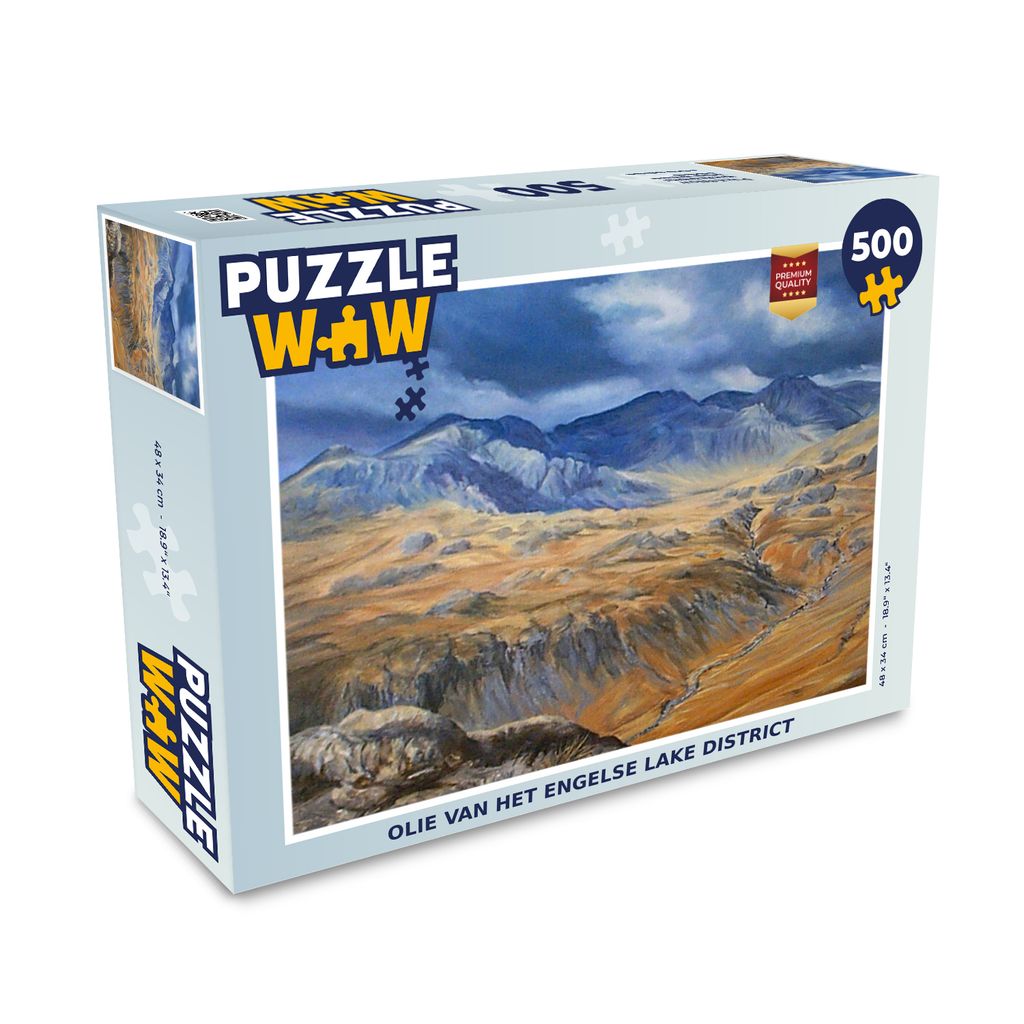 MuchoWow Puzzle 500 Teile Öl des englischen Lake District - 500 Teile - Kinder - Selberbauen - Puzzlespiele